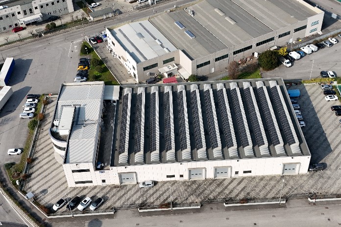 GMG SRL Hitech Officina Meccanica - Panoramica azienda dall'alto tramite drone 